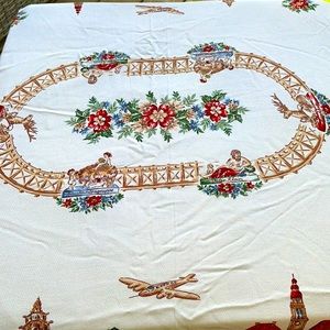 Vintage Germany linen table cloth table scarf